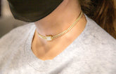 6.00 CT. Diamond Miami Cuban Chain in 14KT Gold (Ladies) - White Carat Diamonds